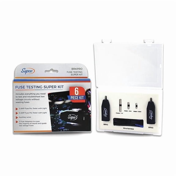 Supco Fuse Testing Kit,2.5" H,4.5" W,6.5" D BRKPRO