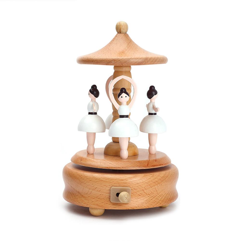 Ballet Music Box Carousel Musical Boxes Wooden Music Box Wood Crafts
