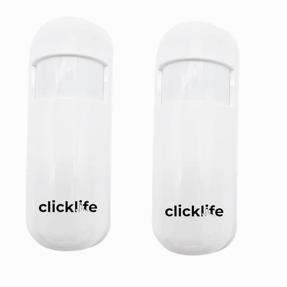 Sensor de Movimiento Inalámbrico Clicklife Blanco Frecuencia 433 MHz con Amplia Detección Infrarroja