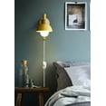 thumbnail image 4 of FSLiving Bedside Romantic Warm Yellow Wall Lamp with 5.9ft Plug-in dimmable Switch Cord Plug in Wall Light Fixtures Macarons Wall Sconces with Zipper Switch Spotlight for Reading Kitchen Island, 4 of 8
