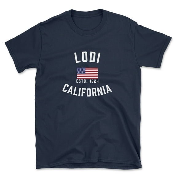 Lodi California Patriot Men's Cotton T-Shirt