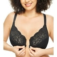 thumbnail image 1 of TRAHOO-Women's Front Closure Racerback Bra Plus Size Underwire Unpadded T-Back Lace Everyday Bra, 1 of 4