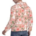 thumbnail image 6 of Fotbe Men's Hoodie with Swan And Flowers3 Pattern - Kangaroo Pocket Pullover Hooded Sweatshirt, Perfect for Daily Wear, Travel, and Home-X-Large, 6 of 7