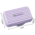 thumbnail image 4 of YAOMOBB Support Compact Boîte Compartimentée Hebdomadaire Couvercle Transparent 7 Compartiments Conception à Loquet Extérieur Voyage Support Compact, 4 of 6