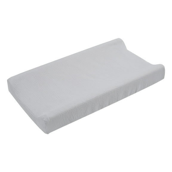 Baby Bed Cover Breathable Simple Style,Cotton Yarn Care Table Changing And Washing Outer Cover,Nursing Table Cover Soft Smooth Changing Pads Cover Soft Comfy Bassinet Pad,White,31.89x16.14x5.12"