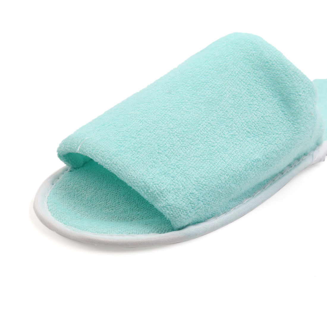 Unique Bargains 1 Pair Blue Foldable Disposable Slipper Hotel Spa Guest Slippers for Women