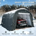 thumbnail image 3 of VENTOPYR 13'x20'Heavy-Duty Carport ,Portable Outdoor Canopy Garage with Waterproof PE Roof and Steel Frame, 3 of 8