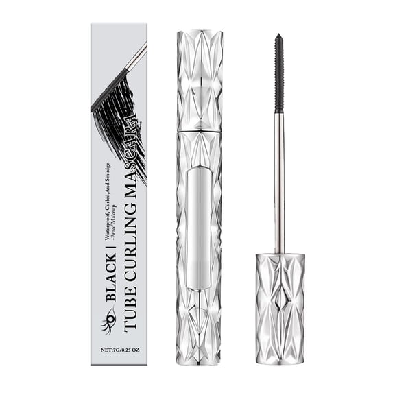 Uxgjfwu Volumizing Mascara with Metal Wand, 2026 Steel Tube Eyelash Mascara for Daily Makeup, Black Long-Lasting Formula for Women, 0.24 oz