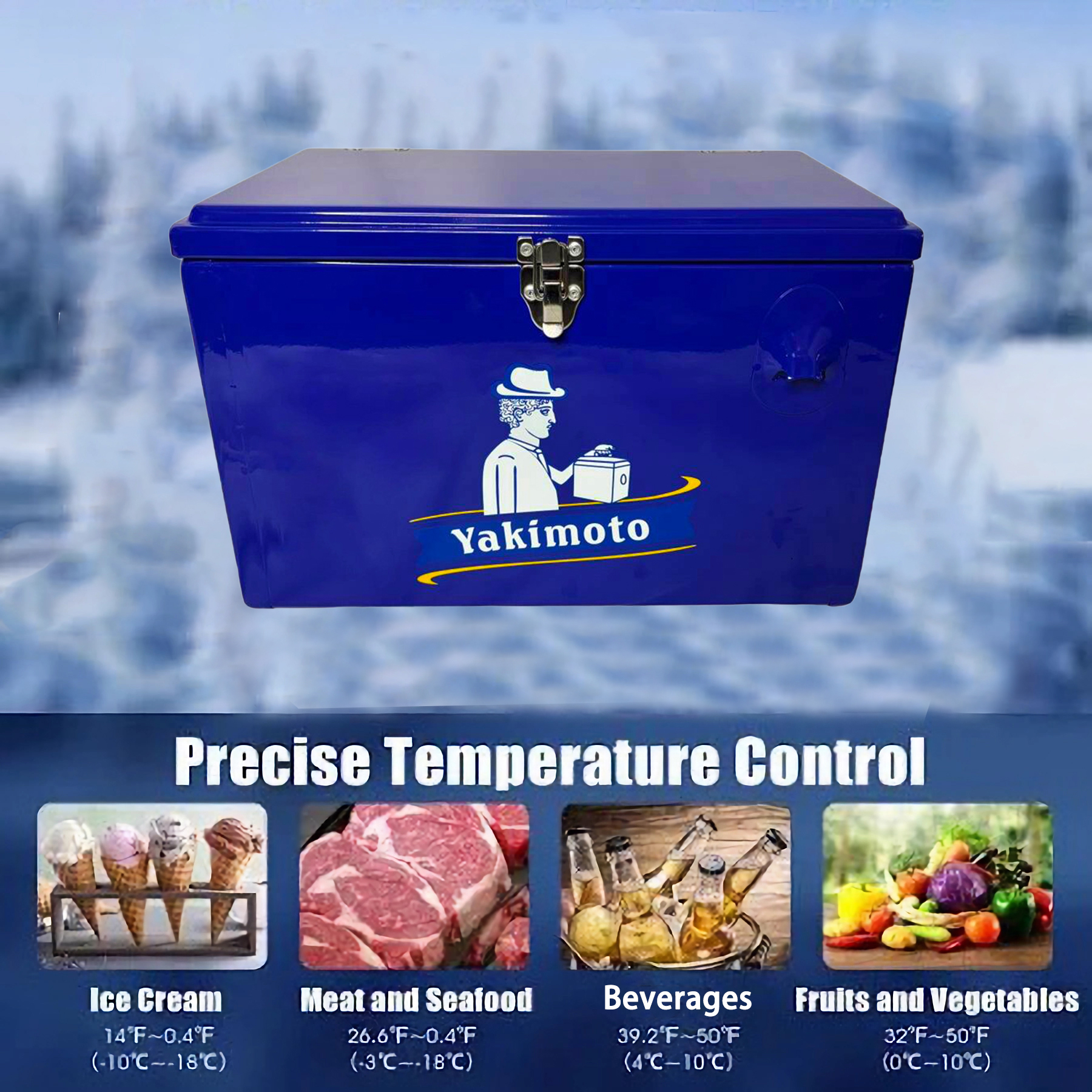 Yakimoto 20L Insulated Cooler & Ice Bucket Combo | 4-Day Chill, 35 Cans, Locking Latches for Tailgates, Fishing Trips & The Beach