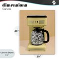thumbnail image 4 of Stupell Industries Eclectic Disco Coffee Maker over Yellow Canvas Art, 30 x 40, by LISH Creative, 4 of 8
