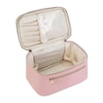 thumbnail image 1 of Bolsa de aseo impermeable Fernando organizador de cuero PU para maquillaje rosa, 1 of 8