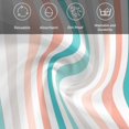 thumbnail image 5 of Aqua Teal Stripe Cloth Napkins, Geometric Grey White Vertical Striped Washable and Reusable Dinner Napkins Set of 8, Table Napkin for Kitchen Party Birthday Wedding Hotel Housewarming 20"x20", 5 of 8