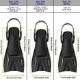 thumbnail image 2 of czcpp-Adult Short Light Adjustable Travel Size Fins Short Blade Fins Flippers for Snorkeling Diving Scuba Swimming Training, 2 of 4