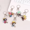 thumbnail image 4 of Llavero acrílico de Anime de una pieza, figura de Luffy, Zoro, Nami, colgante de bolsa, Robin, Chopper, Usopp, llavero de dibujos animados, juguete, regalo de cumpleaños, 1 ud., 4 of 5