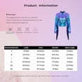 thumbnail image 6 of Haitryli Shiny Fringe Cropped Jacket for Women Long Sleeve Lapel Zip Up Western Style Biker Outerwear Iridescent L, 6 of 6