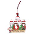 thumbnail image 2 of Xihbxyly Adorno Navideño Personalizado, Colgante de Madera con Máscara de Muñeco de Nieve, Diseño Colorido y Brillante, Ideal para Árbol de Navidad, Regalo Familiar, 7 X 10 Cm, Edición 2020, 2 of 2
