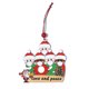 thumbnail image 2 of Xihbxyly Adorno Navideño Personalizado, Colgante de Madera con Máscara de Muñeco de Nieve, Diseño Colorido y Brillante, Ideal para Árbol de Navidad, Regalo Familiar, 7 X 10 Cm, Edición 2020, 2 of 2