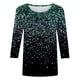 thumbnail image 5 of Blusa informal holgada con mangas 3/4 para mujer de Augper, 5 of 5