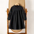 thumbnail image 6 of JFOPQVSM Toddler Kids Baby Girl Dress Long Sleeve Solid Color Casual Dresses Girls Fall Winter Outfit Clothes, 6 of 6