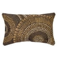 thumbnail image 4 of Liora Manne Marina Circles Indoor Outdoor Decorative Pillow Brown, 4 of 7