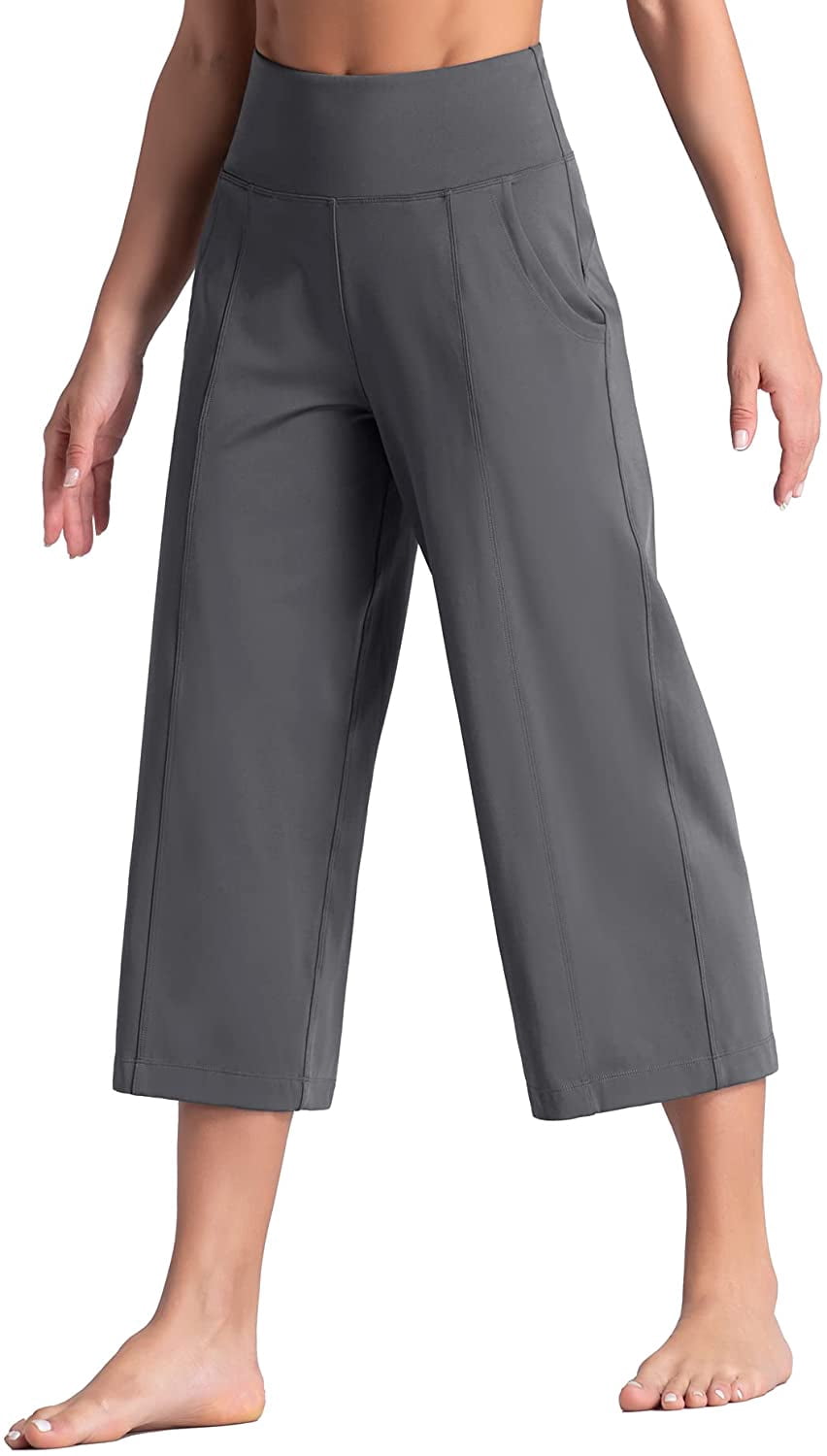 Bootcut Yoga Capris for Women High 