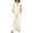 White, variant on EazyTech Women 2 Piece Long Sleeve V Neck Top Matching Wide Leg Lounge Pants Beach Vacation Outfits Summer Pajamas