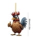 thumbnail image 3 of Navidad Adorno Pollo Lindo Coche Acrílico Creativo (F), 3 of 3