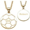 Personalized Planet Engraved Soccer Pendant