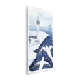 thumbnail image 3 of Stupell Industries Snowy Winter Harbor Birds Landscape & Nature Painting Unframed Art Print Wall Art, 10 x 15, 3 of 7