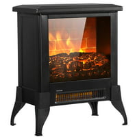 Polar 14-inch 1400W Electric Fireplace Heater w/3D Flame Deals