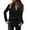 Black, variant on Winter Fall Womens Tops Blouse Velvet Long Sleeve Button Pocket Shirt Top Casual Shirts