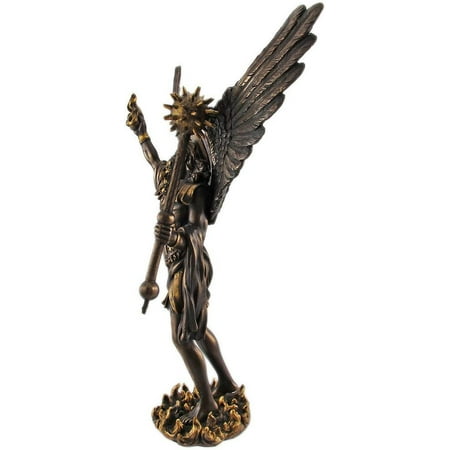12.75 Inch Archangel Uriel with Spear Religious Resin Statue Figurine ...