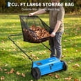 thumbnail image 4 of 26-Inch Heavy Duty Push Lawn Sweeper – Walk-Behind Manual Leaf and Grass Collector – 4 High-Speed Rotating Brushes – 7 cu ft Large Capacity – for Yard, Patio, Driveway, 4 of 7