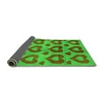 thumbnail image 2 of Ahgly Company Indoor Square Abstract Green Modern Area Rugs, 8' Square, 2 of 4