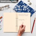 thumbnail image 4 of FORMRS 1-Subject Spiral Notebook 8" x 5" College Ruled 60 Refillable Sheet A5 Hard Cover, Floral Ocean Waves, 4 of 7