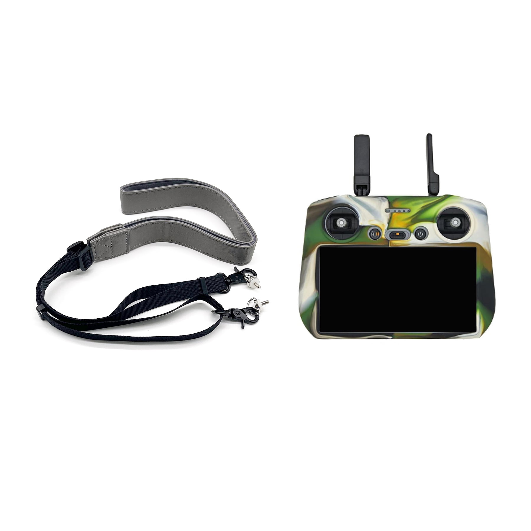 RC 2 Silicone Case with Lanyard Strap for DJI Avata 360/Mini 5 Pro/Air 3S/Mini 4 Pro Drones Screen Remote Controller Protective Sleeve Accessories