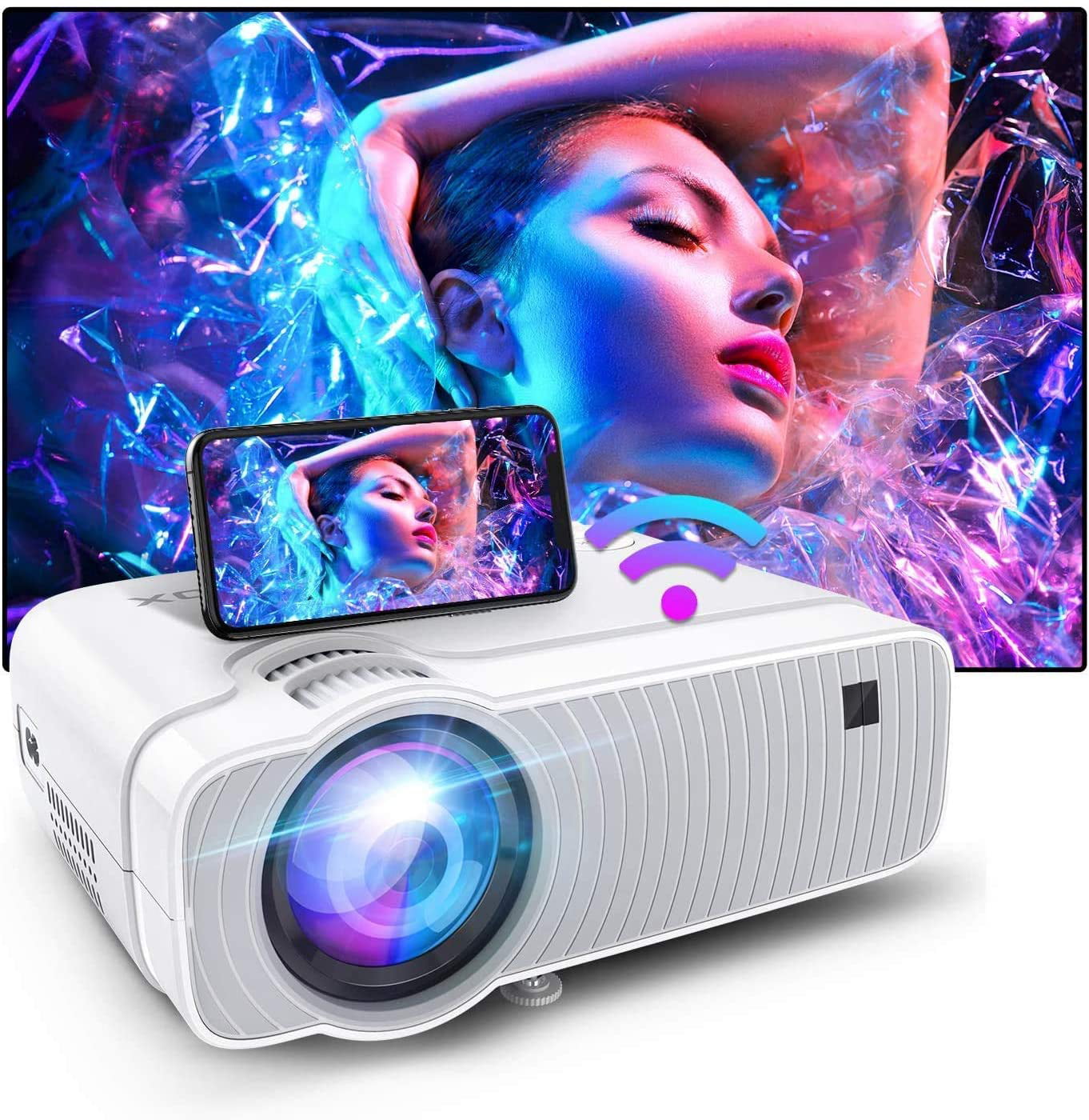 【2021 Upgraged】mini Movie Projector For Outdoor Movies 120 Ansi Lumen