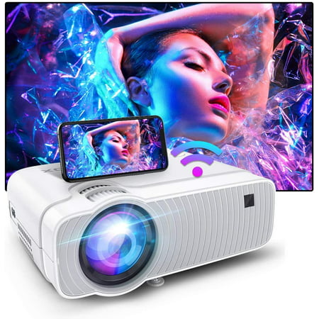 【2022 Upgraged】WiFi Mini Portable TV Projector|Projector for Outdoor  Movies| Wireless Mirroring| GC357