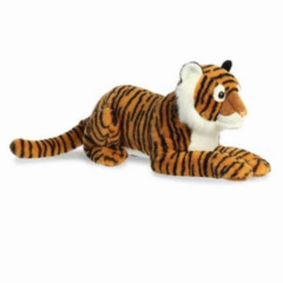Aurora  28 in. Adorable Super Flopsie Bengal Tiger Playful Ease Timeless Companions Stuffed Animal Toy, Orange