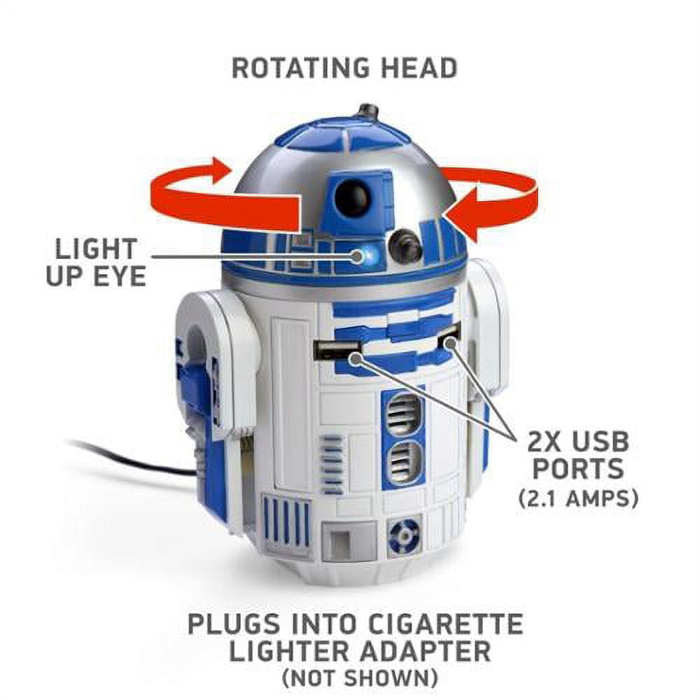 小物・アクセサリー STARWARS R2-D2 USB CAR CHARGER Interactive Star Wars R2-D2 USB Car Charger, Droid Character Toy