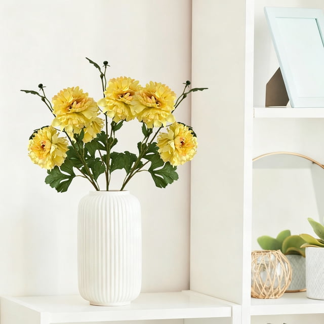 Tallo artificial de flor de peonía Flor sintética de plástico para la decoración del salón