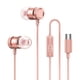 thumbnail image 2 of Quinlirra - Regalos de Pascua para mujeres y hombres, liquidación: audífonos intraaurales de metal con puerto plano y conector tipo C, bajos potentes, decoración de Pascua, 2 of 8