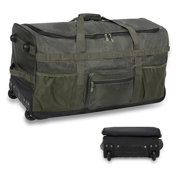 85L/120L/140L Foldable Duffle Bag with Wheels, Large Travel Duffel Bag
