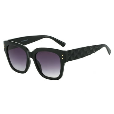Piranha Eyewear Molly Oversize Square Eco-Pact Recycled Sunglasses for Women with Gradient Lenses