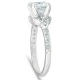 thumbnail image 3 of Pompeii 1 Ct Diamond Engagement Ring Celtic Triangle 14k White Gold (I/J,I2-I3), 3 of 4