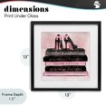 thumbnail image 4 of Stupell Industries Contemporary All Things Fashion Book Stack Black Framed Print Under Glass, 13 x 13, by Natalie Carpentieri, 4 of 8