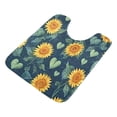 thumbnail image 3 of IAUYY 24x16 Inch Bath Mat Thick Soft Plush Shower Mat TPR Backing Material Non Slip Bath Mats for Bathroom for Tub Shower Hotel Sunflowers with Heart-shaped Leaves, 3 of 9