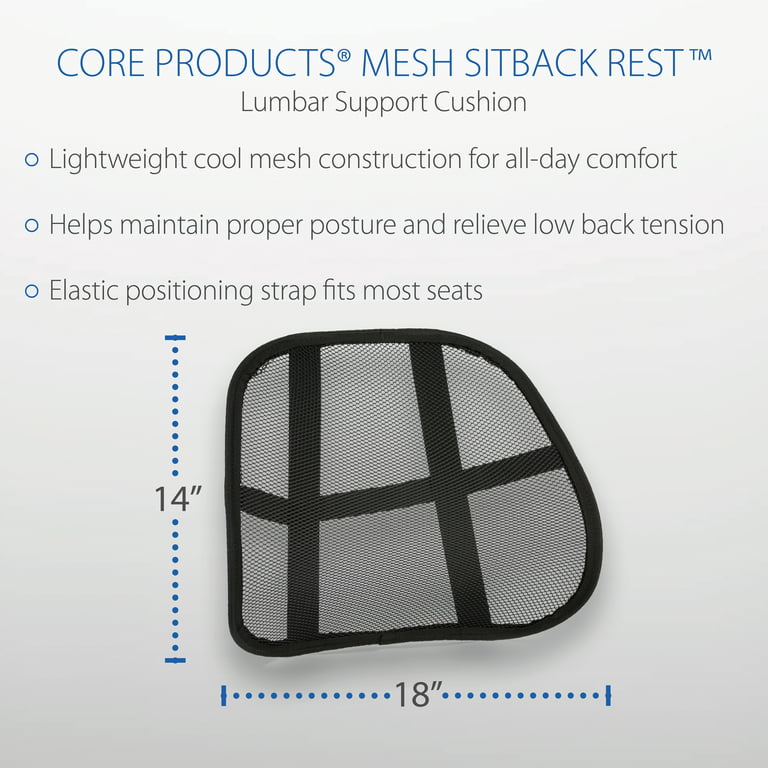 Sitback Mesh Backrest, Lumbar Support