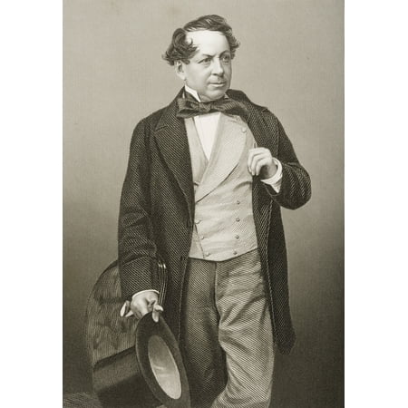 Wall Drum John Baldwin Buckstone1802-1879English Comedian And WriterEngraved By DJPound From A Photograph By Mayall From The Book The Drawing-Room Of Eminent Personages Volume 1 Published In London 1860 Rolled ()