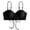Black, variant on Women's Solid Color Cute Bandeau with Drawstring Design Tank Top Daily Casual Swimsuit Tops for Women White,XS